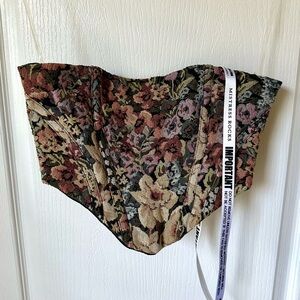 House of CB Floral Tapestry Crop Top